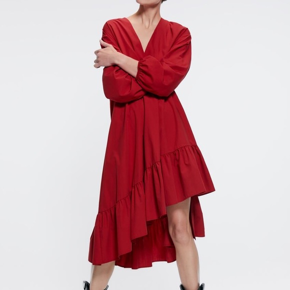 Zara Dresses & Skirts - Zara red dress - Sold out
